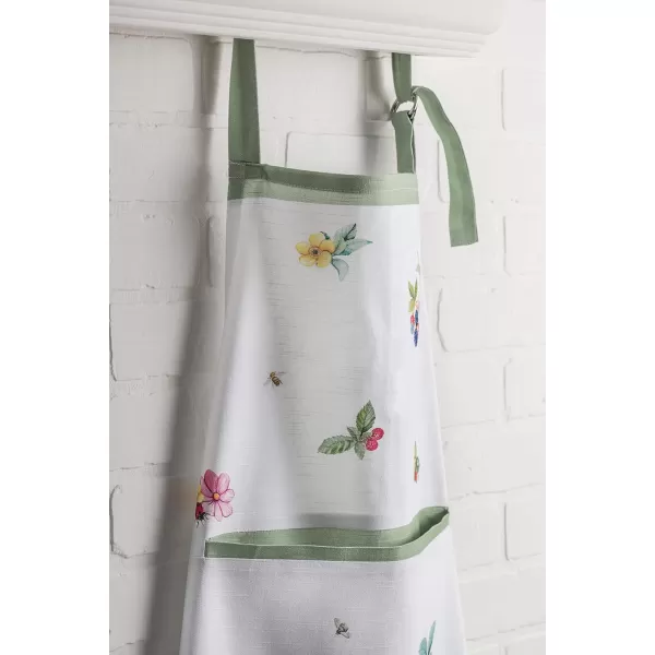 Maison d Hermine 100 Cotton Kitchen Apron with an Adjustable Neck with Long Ties for Women Men Chef28  Printemps