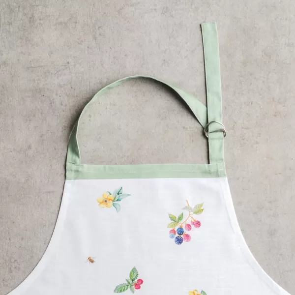 Maison d Hermine 100 Cotton Kitchen Apron with an Adjustable Neck with Long Ties for Women Men Chef28  Printemps