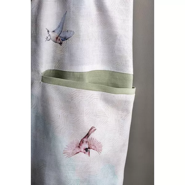 Maison d Hermine 100 Cotton Kitchen Apron with an Adjustable Neck with Long Ties for Women Men Chef31  Flying Birds