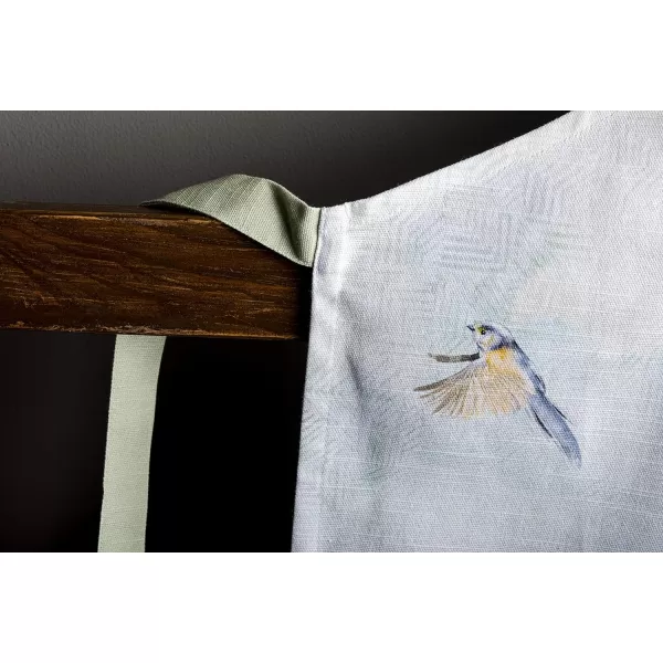 Maison d Hermine 100 Cotton Kitchen Apron with an Adjustable Neck with Long Ties for Women Men Chef31  Flying Birds