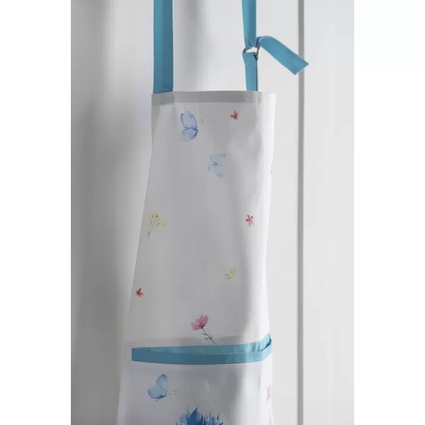 Maison d Hermine 100 Cotton Kitchen Apron with an Adjustable Neck with Long Ties for Women Men Chef32  Flower in the Field