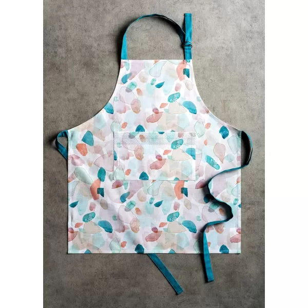 Maison d Hermine 100 Cotton Kitchen Apron with an Adjustable Neck with Long Ties for Women Men Chef33  Summer Picnic