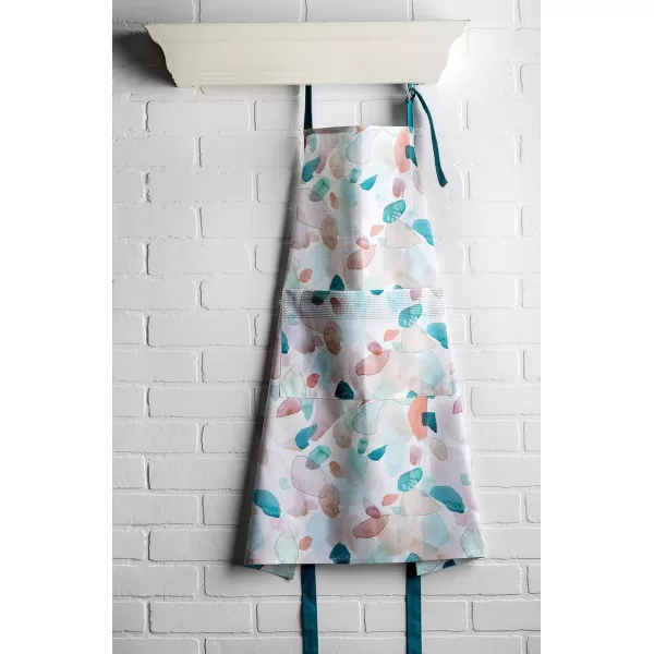 Maison d Hermine 100 Cotton Kitchen Apron with an Adjustable Neck with Long Ties for Women Men Chef33  Summer Picnic