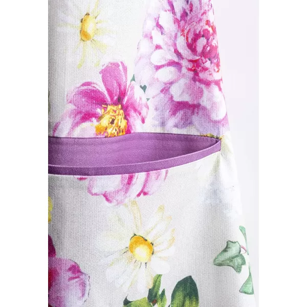 Maison d Hermine 100 Cotton Kitchen Apron with an Adjustable Neck with Long Ties for Women Men Chef34  Pivoine