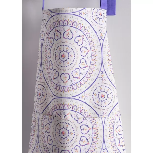 Maison d Hermine 100 Cotton Kitchen Apron with an Adjustable Neck with Long Ties for Women Men Chef42  Mandala