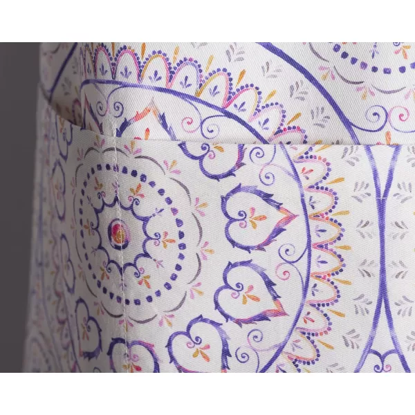 Maison d Hermine 100 Cotton Kitchen Apron with an Adjustable Neck with Long Ties for Women Men Chef42  Mandala