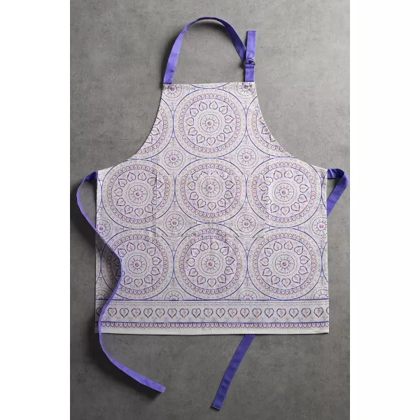 Maison d Hermine 100 Cotton Kitchen Apron with an Adjustable Neck with Long Ties for Women Men Chef42  Mandala