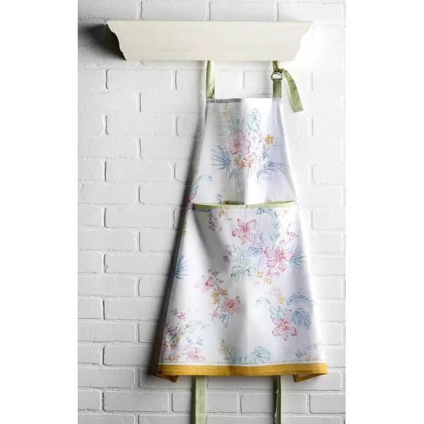 Maison d Hermine 100 Cotton Kitchen Apron with an Adjustable Neck with Long Ties for Women Men Chef43  Paradise Island