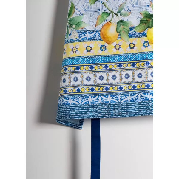 Maison d Hermine 100 Cotton Kitchen Apron with an Adjustable Neck with Long Ties for Women Men Chef47  Citrus