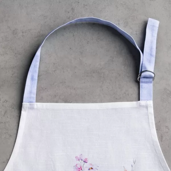 Maison d Hermine 100 Cotton Kitchen Apron with an Adjustable Neck with Long Ties for Women Men Chef48  Summer Floral