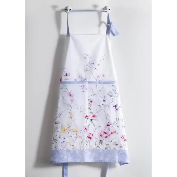 Maison d Hermine 100 Cotton Kitchen Apron with an Adjustable Neck with Long Ties for Women Men Chef48  Summer Floral