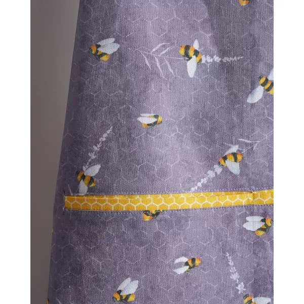 Maison d Hermine Apron 100 Cotton 1 Piece Adjustable Neck Strap Apron with Center Pocket for Home Kitchen  SpringSummer02  Bees Are Buzzing