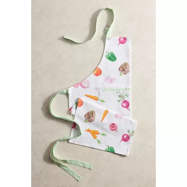 Maison d Hermine Apron 100 Cotton 1 Piece Adjustable Neck Strap Apron with Center Pocket for Home Kitchen  SpringSummer10  Farmers Garden