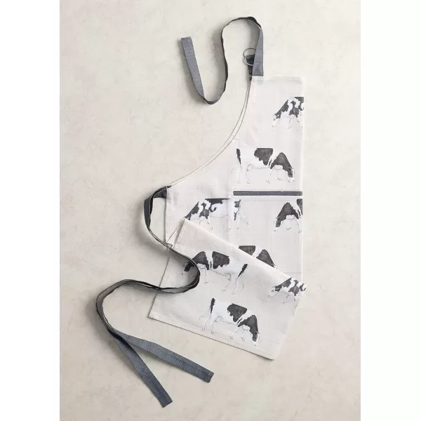 Maison d Hermine Apron 100 Cotton 1 Piece Adjustable Neck Strap Apron with Center Pocket for Home Kitchen  SpringSummer19  We Love Cows