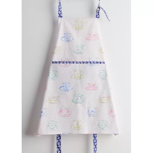 Maison d Hermine Apron 100 Cotton 1 Piece Adjustable Neck Strap Apron with Center Pocket for Home Kitchen  SpringSummer20  High Tea