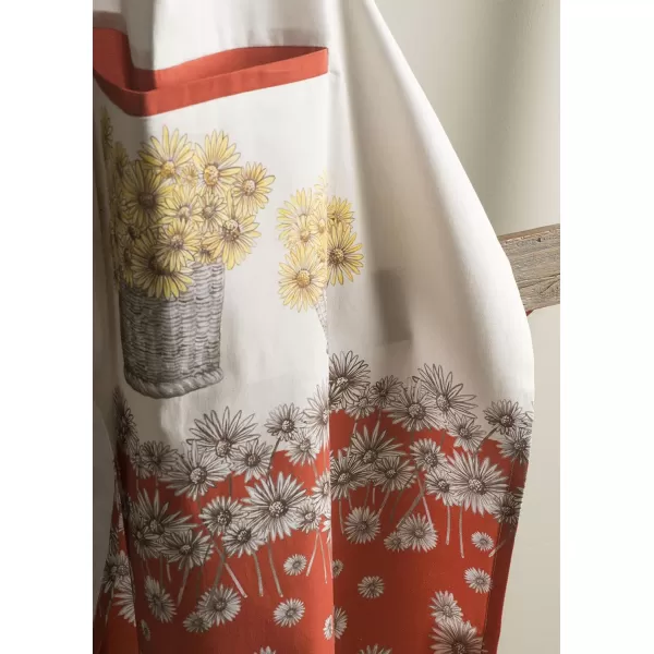 Maison d Hermine Apron 100 Cotton 2750 Inch x 3150 Inch 1 Piece Adjustable Neck Strap Cloth Apron with Center Pocket amp Long Ties for Gifts Chef Women amp Men Damask  ThanksgivingChristmas17  Bagatelle