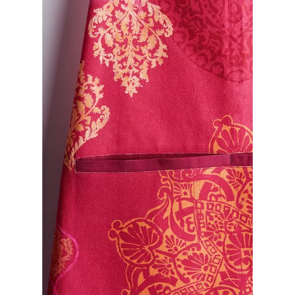 Maison d Hermine Apron 100 Cotton 2750 Inch x 3150 Inch 1 Piece Adjustable Neck Strap Cloth Apron with Center Pocket amp Long Ties for Gifts Chef Women amp Men Damask  ThanksgivingChristmas40  Versailles