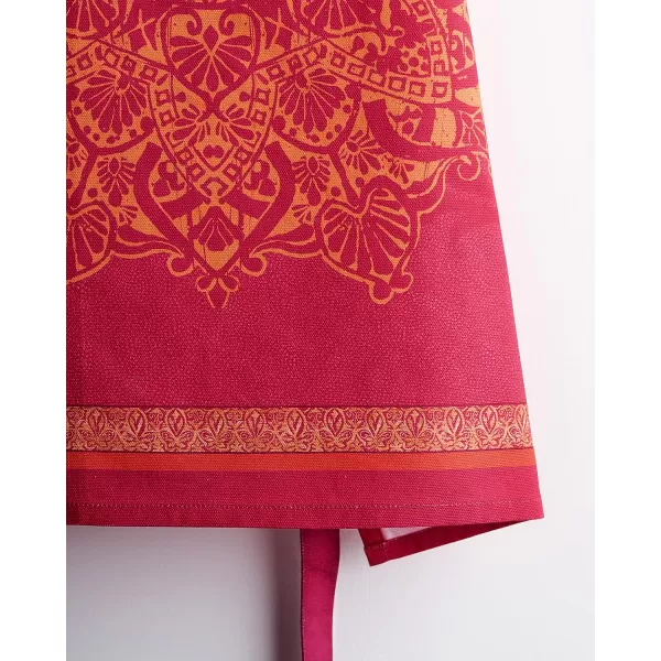 Maison d Hermine Apron 100 Cotton 2750 Inch x 3150 Inch 1 Piece Adjustable Neck Strap Cloth Apron with Center Pocket amp Long Ties for Gifts Chef Women amp Men Damask  ThanksgivingChristmas40  Versailles
