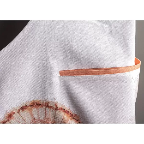 Maison d Hermine Apron 100 Cotton 2750 Inch x 3150 Inch 1 Piece Adjustable Neck Strap Cloth Apron with Center Pocket amp Long Ties for Gifts Chef Women amp Men Damask  ThanksgivingChristmas29  Giving Thanks