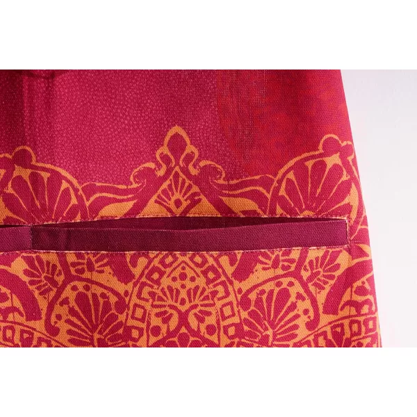 Maison d Hermine Apron 100 Cotton 2750 Inch x 3150 Inch 1 Piece Adjustable Neck Strap Cloth Apron with Center Pocket amp Long Ties for Gifts Chef Women amp Men Damask  ThanksgivingChristmas40  Versailles