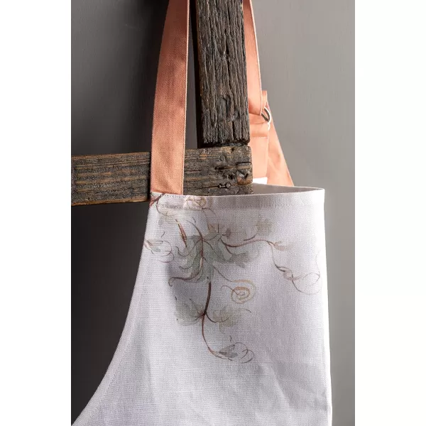 Maison d Hermine Apron 100 Cotton 2750 Inch x 3150 Inch 1 Piece Adjustable Neck Strap Cloth Apron with Center Pocket amp Long Ties for Gifts Chef Women amp Men Damask  ThanksgivingChristmas29  Giving Thanks