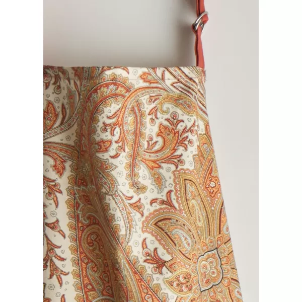 Maison d Hermine Apron 100 Cotton 2750 Inch x 3150 Inch 1 Piece Adjustable Neck Strap Cloth Apron with Center Pocket amp Long Ties for Gifts Chef Women amp Men Damask  ThanksgivingChristmas08  Kashmir Paisley