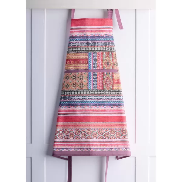 Maison d Hermine Apron 100 Cotton 2750 Inch x 3150 Inch 1 Piece Adjustable Neck Strap Cloth Apron with Center Pocket amp Long Ties for Gifts Chef Women amp Men Damask  ThanksgivingChristmas41  Ispahan
