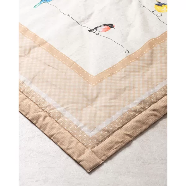 Maison d Hermine Birdies On Wire Cotton Throw Blanket Bohemian Bedding Lightweight and Breathable for Couch Sofa Bed Travel 60x8050x60 11  Birdies on Wire