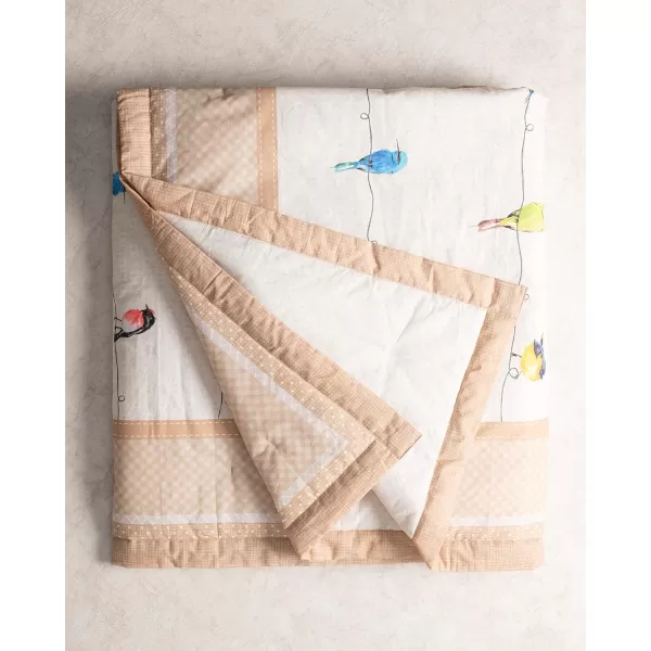Maison d Hermine Birdies On Wire Cotton Throw Blanket Bohemian Bedding Lightweight and Breathable for Couch Sofa Bed Travel 60x8050x60 11  Birdies on Wire