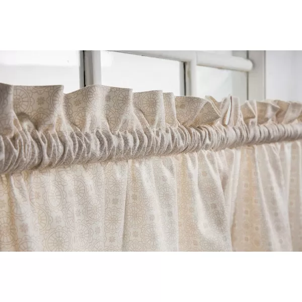 Maison d Hermine Canton 100 Cotton Set of 3 Kitchen Window Curtain for Cafe Kitchen Bedroom Home 2 Tiers 28x36 and 1 Valance 56x1804  Birdies on Wire