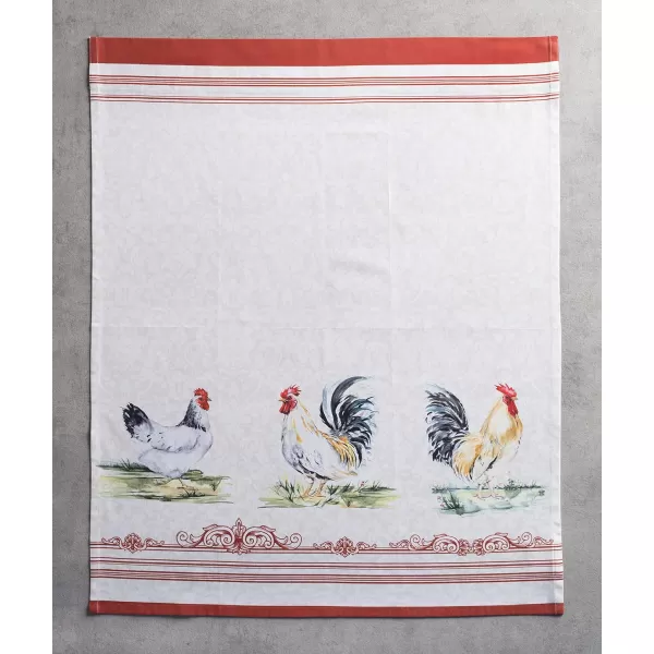 Maison d Hermine Canton 100 Cotton Set of 3 Kitchen Window Curtain for Cafe Kitchen Bedroom Home 2 Tiers 28x36 and 1 Valance 56x1806  Campagne