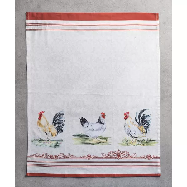 Maison d Hermine Canton 100 Cotton Set of 3 Kitchen Window Curtain for Cafe Kitchen Bedroom Home 2 Tiers 28x36 and 1 Valance 56x1806  Campagne