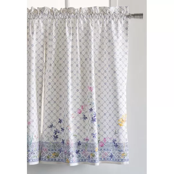 Maison d Hermine Canton 100 Cotton Set of 3 Kitchen Window Curtain for Cafe Kitchen Bedroom Home 2 Tiers 28x36 and 1 Valance 56x1808  Faence