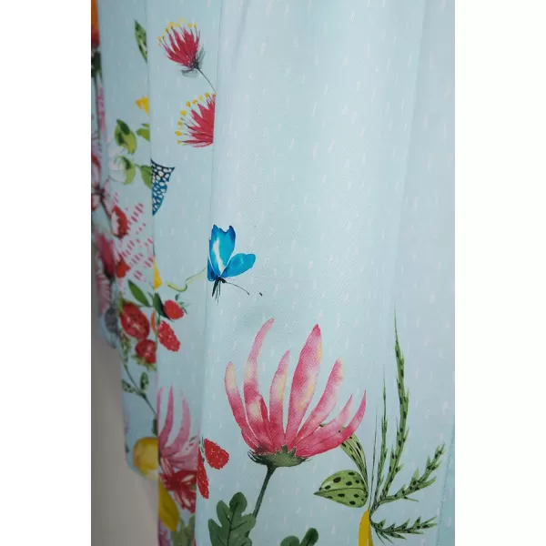 Maison d Hermine Canton 100 Cotton Set of 3 Kitchen Window Curtain for Cafe Kitchen Bedroom Home 2 Tiers 28x36 and 1 Valance 56x1810  Jardin Dete  Mint
