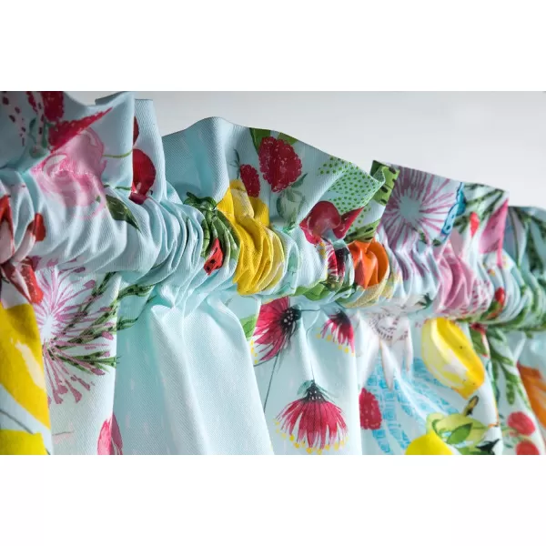 Maison d Hermine Canton 100 Cotton Set of 3 Kitchen Window Curtain for Cafe Kitchen Bedroom Home 2 Tiers 28x36 and 1 Valance 56x1810  Jardin Dete  Mint