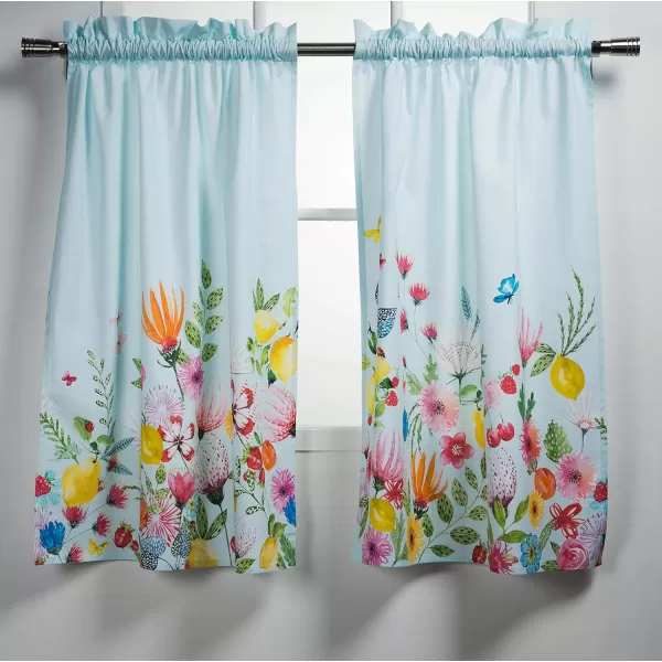Maison d Hermine Canton 100 Cotton Set of 3 Kitchen Window Curtain for Cafe Kitchen Bedroom Home 2 Tiers 28x36 and 1 Valance 56x1810  Jardin Dete  Mint