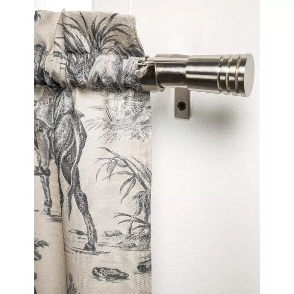 Maison d Hermine Canton 100 Cotton Set of 3 Kitchen Window Curtain for Cafe Kitchen Bedroom Home 2 Tiers 28x36 and 1 Valance 56x1816  the Miller  Paloma Gray