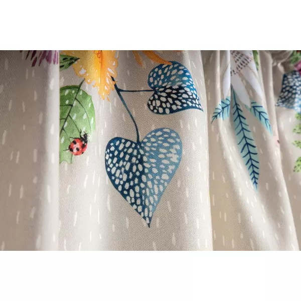 Maison d Hermine Canton 100 Cotton Set of 3 Kitchen Window Curtain for Cafe Kitchen Bedroom Home 2 Tiers 28x36 and 1 Valance 56x1818  Jardin Dete  Fog