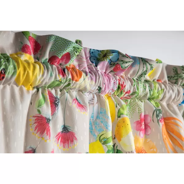Maison d Hermine Canton 100 Cotton Set of 3 Kitchen Window Curtain for Cafe Kitchen Bedroom Home 2 Tiers 28x36 and 1 Valance 56x1818  Jardin Dete  Fog