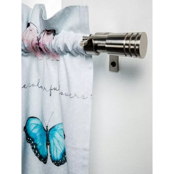 Maison d Hermine Canton 100 Cotton Set of 3 Kitchen Window Curtain for Cafe Kitchen Bedroom Home 2 Tiers 28x36 and 1 Valance 56x1819  Blossoms in Spring  Butterfly