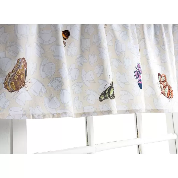 Maison d Hermine Canton 100 Cotton Set of 3 Kitchen Window Curtain for Cafe Kitchen Bedroom Home 2 Tiers 28x36 and 1 Valance 56x1820  Canton