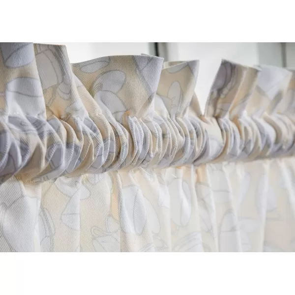 Maison d Hermine Canton 100 Cotton Set of 3 Kitchen Window Curtain for Cafe Kitchen Bedroom Home 2 Tiers 28x36 and 1 Valance 56x1820  Canton