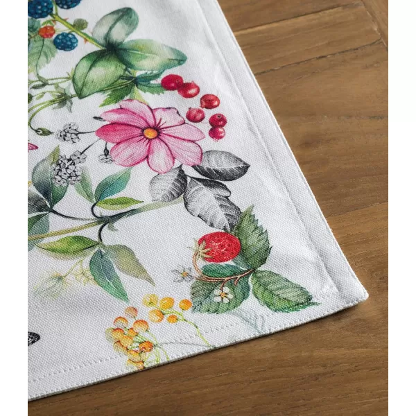 Maison d Hermine Cloth Placemats 100 Cotton Set of 4 Decorative Washable Table Placemat Dining Holidays Buffet Parties amp Wedding Use Summer Picnic  SpringSummer15  Printemps Set of 4