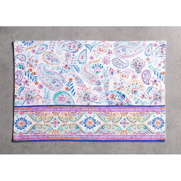 Maison d Hermine Cloth Placemats 100 Cotton Set of 4 Decorative Washable Table Placemat Dining Holidays Buffet Parties amp Wedding Use Summer Picnic  SpringSummer35  Indian Floral Set of 4