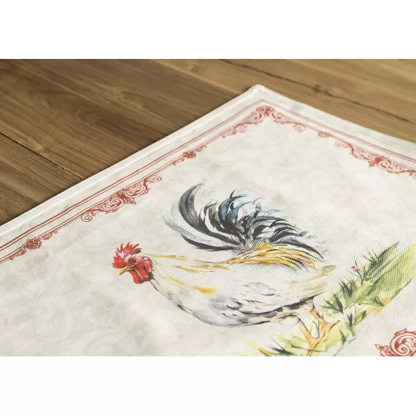 Maison d Hermine Cloth Placemats 100 Cotton Set of 4 Decorative Washable Table Placemat Dining Holidays Buffet Parties amp Wedding Use Summer Picnic  SpringSummer07  Campagne Set of 2