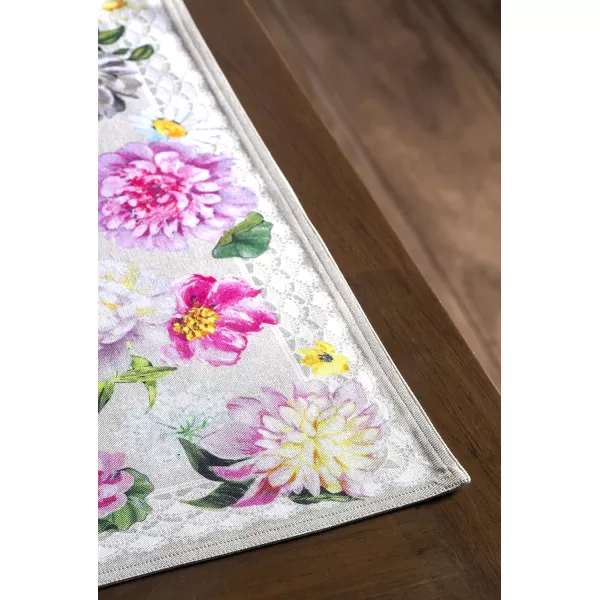 Maison d Hermine Cloth Placemats 100 Cotton Set of 4 Decorative Washable Table Placemat Dining Holidays Buffet Parties amp Wedding Use Summer Picnic  SpringSummer33  Pivoine Set of 4