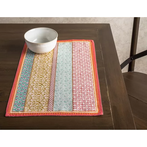 Maison d Hermine Cloth Placemats 100 Cotton Set of 4 Decorative Washable Table Placemat Dining Holidays Buffet Parties amp Wedding Use Summer Picnic  SpringSummer09  Provence Set of 4