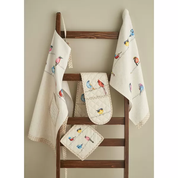 Maison d Hermine Cloth Placemats 100 Cotton Set of 4 Decorative Washable Table Placemat Dining Holidays Buffet Parties amp Wedding Use Summer Picnic  SpringSummer05  Birdies on Wire Set of 2