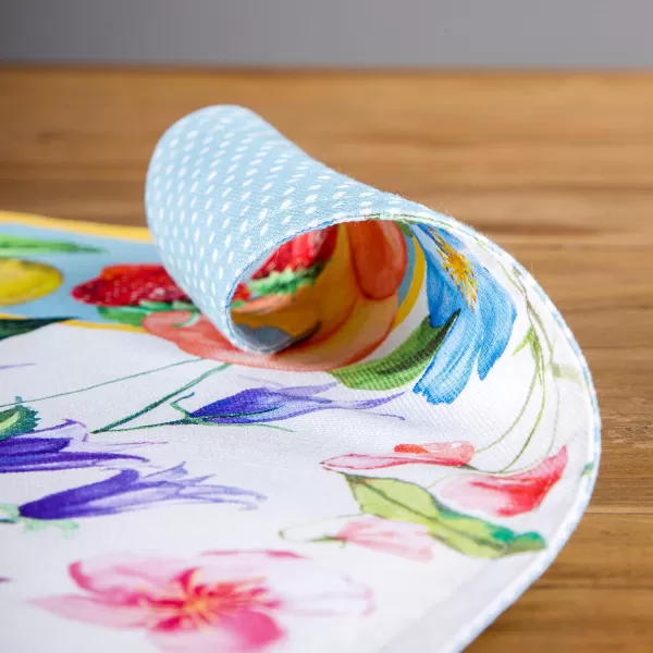 Maison d Hermine Cloth Placemats 100 Cotton Set of 4 Decorative Washable Table Placemat Dining Holidays Buffet Parties amp Wedding Use Summer Picnic  SpringSummer24  Giverny Set of 4