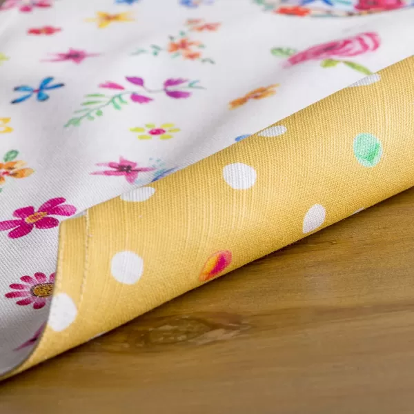 Maison d Hermine Cloth Placemats 100 Cotton Set of 4 Decorative Washable Table Placemat Dining Holidays Buffet Parties amp Wedding Use Summer Picnic  SpringSummer34  Happy Florals  Sweety Set of 4